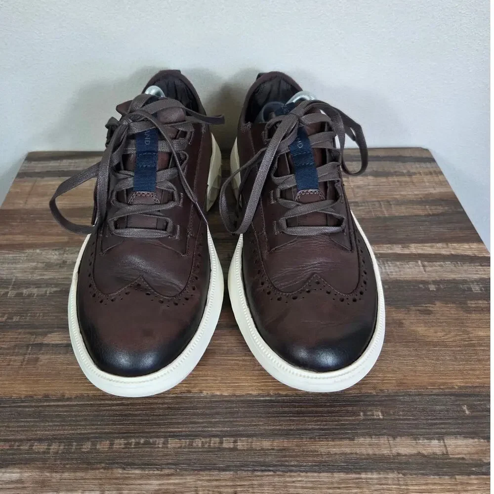 Cole Haan Men's Zerogrand Work from Anywhere Brown Leather Oxford Size 9.5